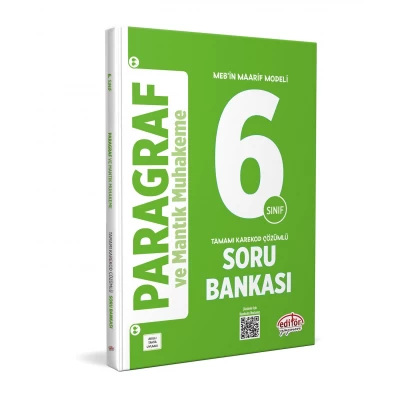 6. Sınıf Paragraf ve Mantık Muhakeme Soru Bankası Editör Yayınları