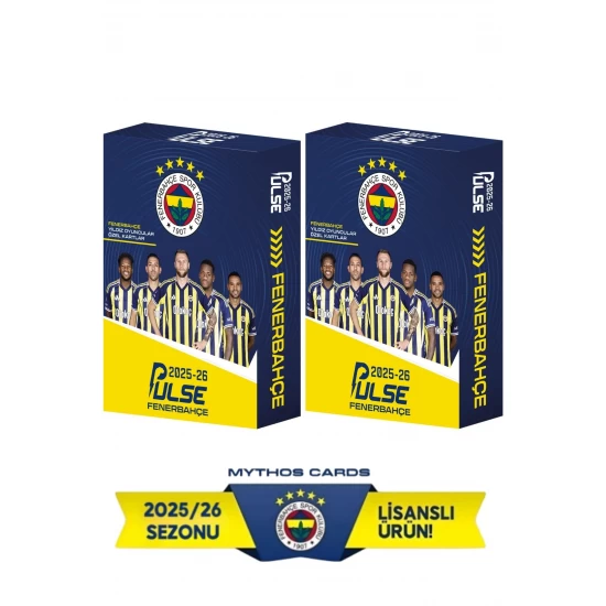 Mythos Cards Fenerbahçe Pulse Futbol Kart Serisi 2025-2026 Sezonu (10x2 20 Adetli)