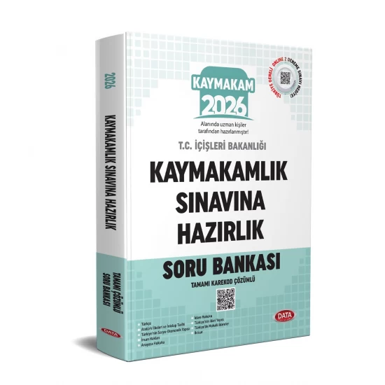Kaymakamlık Sınavına Hazırlık Tamamı Çözümlü Soru Bankası Data Yayınları