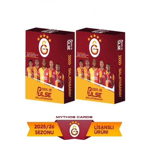 Mythos Cards Galatasaray Pulse Futbol Kart Serisi 2025-2026 Sezonu (10x2 20 Adetli)