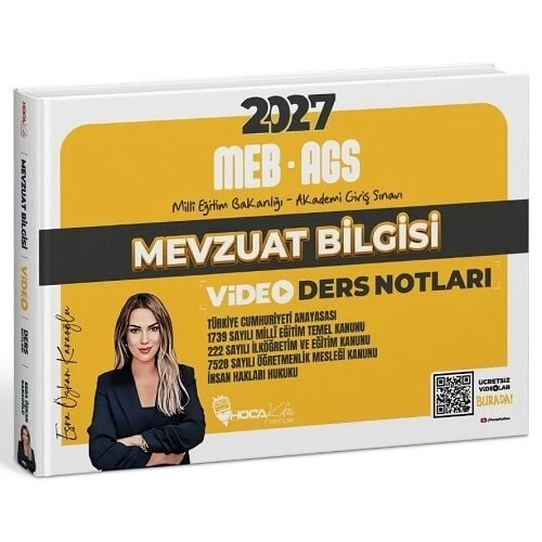 Hoca Kafası Yayınları 2027 MEB-AGS Mevzuat Bilgisi Video Ders Notları