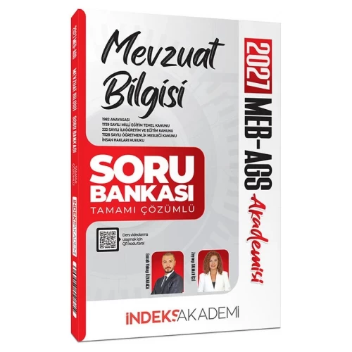 İndeks Akademi 2027 MEB-AGS Akademisi Mevzuat Bilgisi Çözümlü Soru Bankası