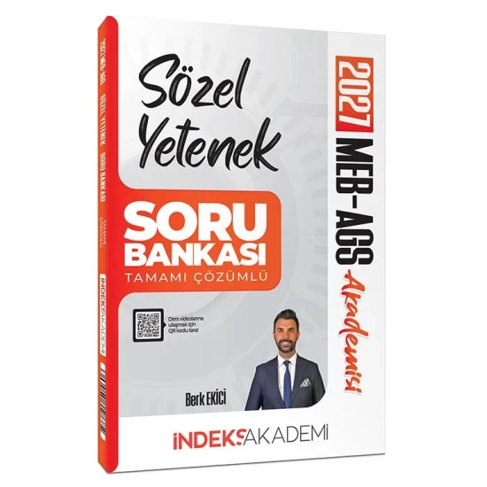 İndeks Akademi 2027 MEB-AGS Akademisi Sözel Yetenek Çözümlü Soru Bankası İndeks Akademi 2027 MEB-AGS Akademisi Sözel Yetenek Çözümlü Soru Bankası
