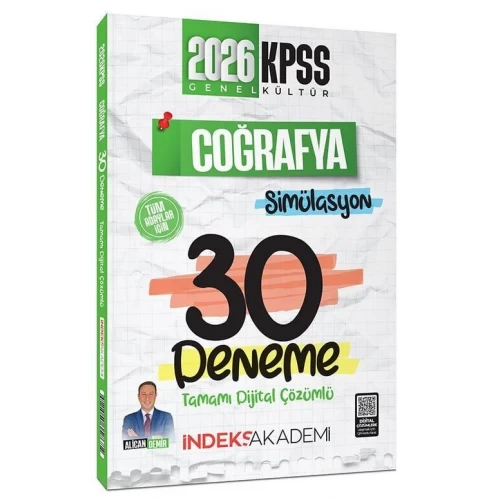 İndeks Akademi 2026 KPSS Coğrafya Simülasyon Çözümlü 30 Deneme