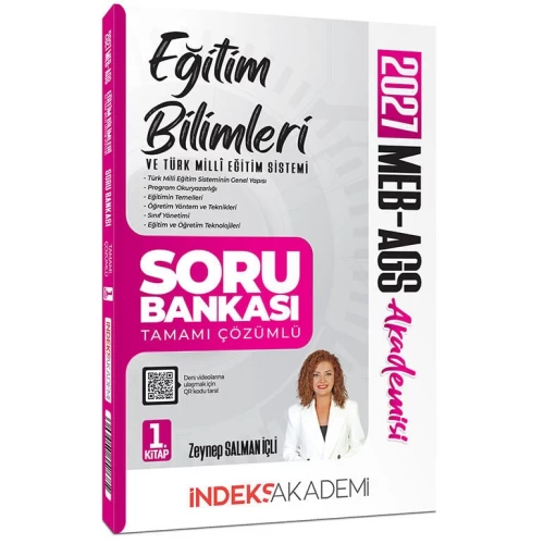 İndeks Akademi 2027 MEB-AGS Akademisi Eğitim Bilimleri ve Türk Milli Eğitim Sistemi Soru Bankası 1. Kitap