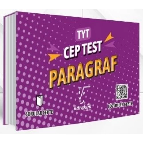 Karekök Yayınları TYT Paragraf Cep Test Karekök Yayınları TYT Paragraf Cep Test