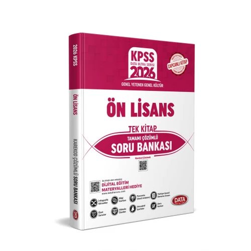 KPSS Ön Lisans Tek Kitap Karekod Çözümlü Soru Bankası Data Yayınları KPSS Ön Lisans Tek Kitap Karekod Çözümlü Soru Bankası Data Yayınları