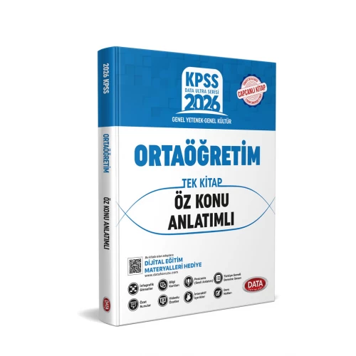 KPSS Ortaöğretim (Lise) Tek Kitap Öz Konu Anlatımlı Data Yayınları KPSS Ortaöğretim (Lise) Tek Kitap Öz Konu Anlatımlı Data Yayınları