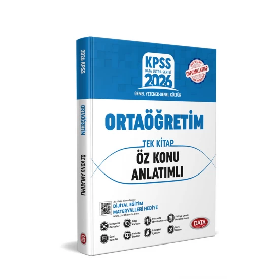 KPSS Ortaöğretim (Lise) Tek Kitap Öz Konu Anlatımlı Data Yayınları