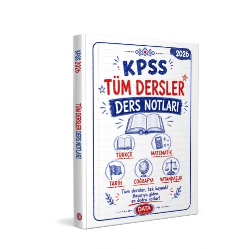 KPSS Tüm Dersler Ders Notları Data Yayınları KPSS Tüm Dersler Ders Notları Data Yayınları