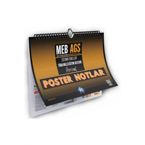 MEB AGS Eğitimin Temelleri ve Türk Milli Eğitim Sistemi Mevzuat Poster Notlar KR Akademi Yayınları