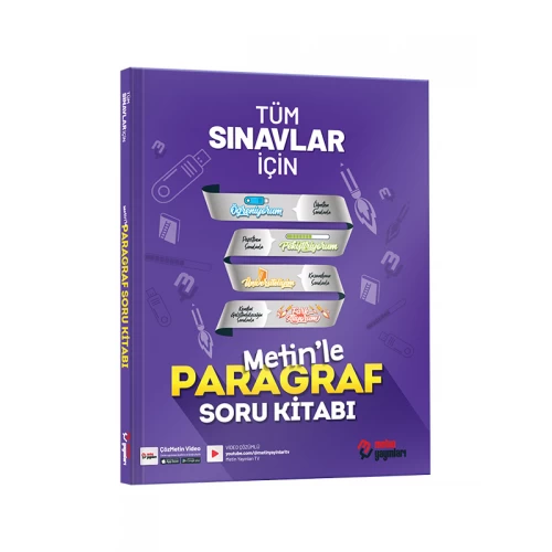 Metin Yayınları Tüm Sınavlar İçin Metinle Paragraf Soru Kitabı Metin Yayınları Tüm Sınavlar İçin Metinle Paragraf Soru Kitabı