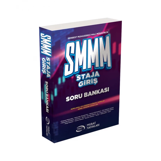 SMMM Staja Giriş Soru Bankası Çözümlü Murat Yayınları
