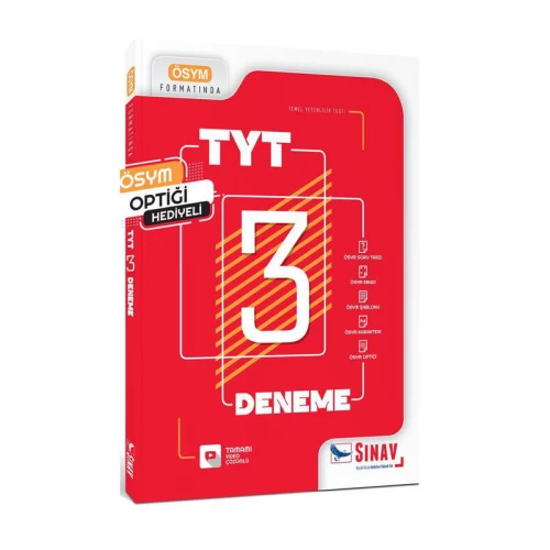 Sınav Yayınları TYT Tamamı Video Çözümlü 3 Deneme