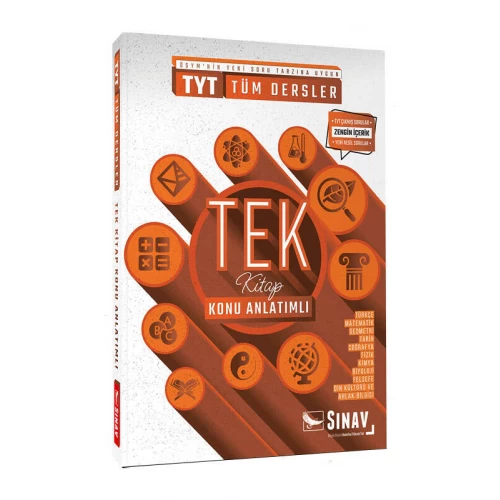 Sınav Yayınları TYT Tüm Dersler Konu Anlatımı Tek Kitap