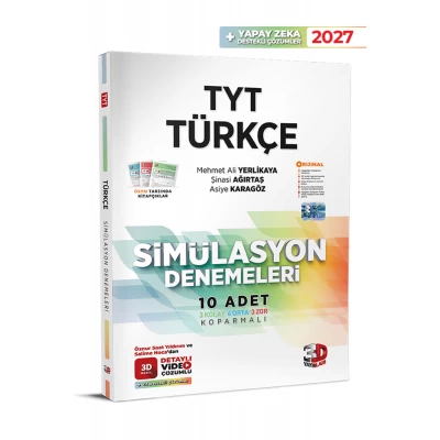 TYT Türkçe Simülasyon Denemeleri 3D Yayınları TYT Türkçe Simülasyon Denemeleri 3D Yayınları