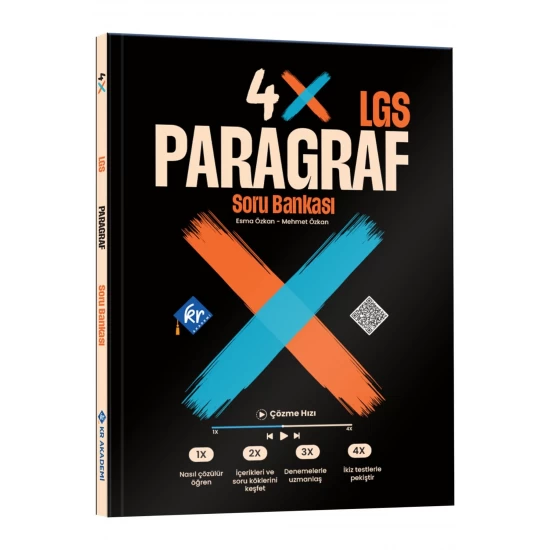 LGS 4X Paragraf Soru Bankası KR Akademi Yayınları