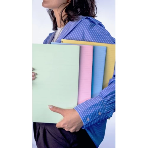 Dream Notes 4 Farklı Renk Çizgili A4 Defter Seti