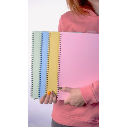 Dream Notes 4 Farklı Renk Çizgisiz A4 Defter Seti