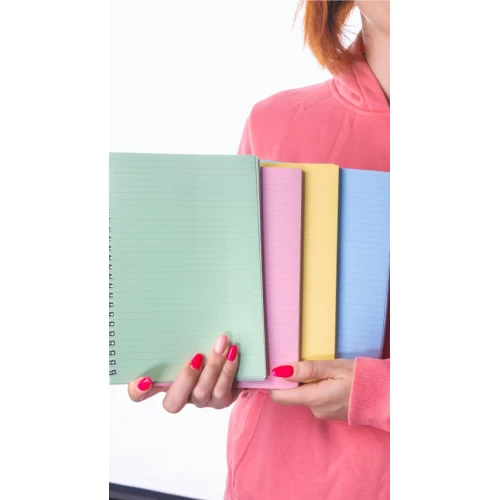 Dream Notes 4 Farklı Renk Çizgili A5 Defter Seti