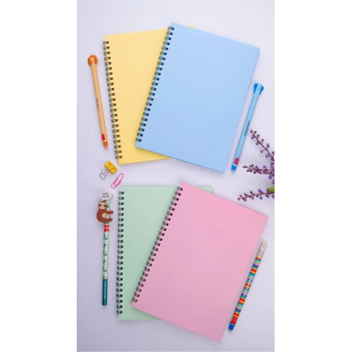Dream Notes 4 Farklı Renk Çizgisiz A5 Defter Seti