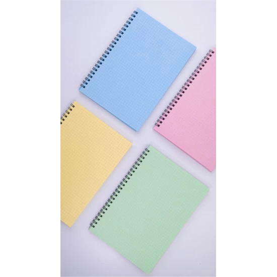 Dream Notes 4 Farklı Renk Kareli A5 Defter Seti