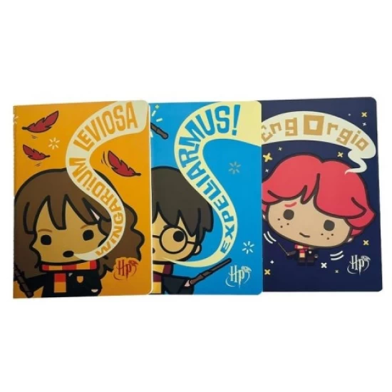 Harry Potter 3'lü Sert Kapak Defter Seti Harry Potter 3'lü Sert Kapak Defter Seti