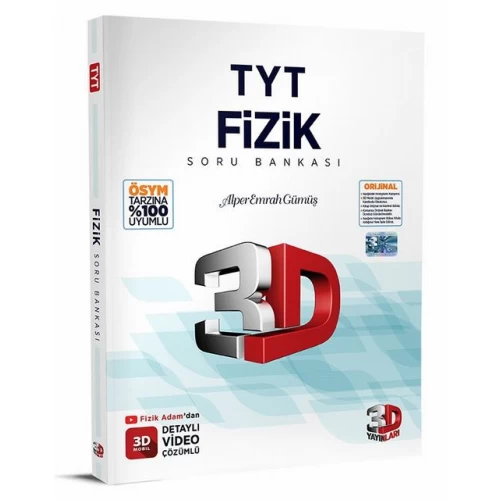 TYT Fizik Soru Bankası Tamamı Video Çözümlü 3D Yayınları TYT Fizik Soru Bankası Tamamı Video Çözümlü 3D Yayınları