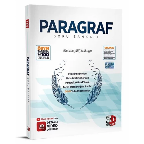 Paragraf Soru Bankası Tamamı Video Çözümlü 3D Yayınları