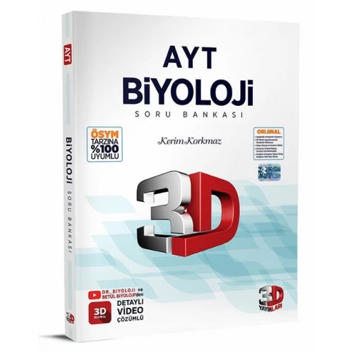 AYT Biyoloji Soru Bankası 3D Yayınları