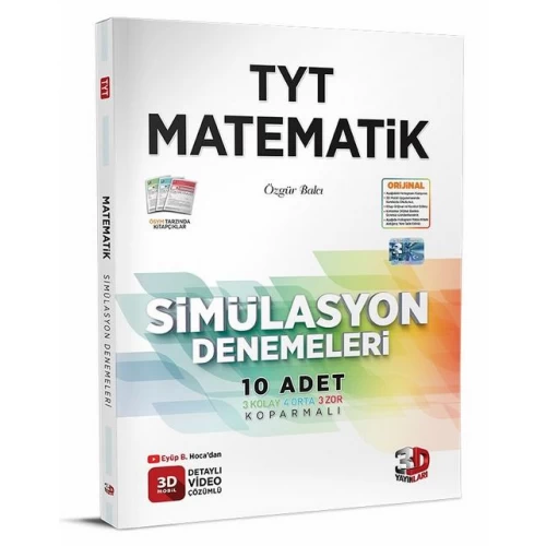 TYT Matematik Simülasyon Denemeleri 3D Yayınları