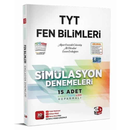 TYT Fen Bilimleri Simülasyon Denemeleri 3D Yayınları