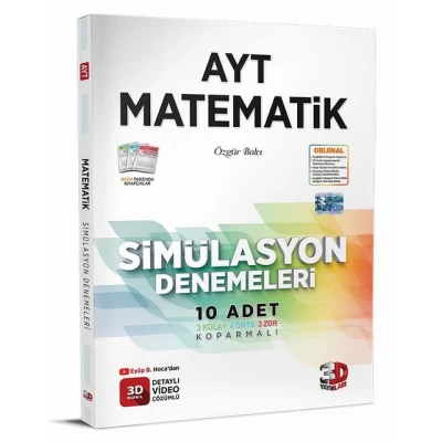 AYT Matematik Simülasyon Denemeleri 3D Yayınları