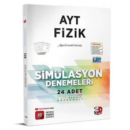 AYT Fizik Simülasyon Denemeleri 3D Yayınları