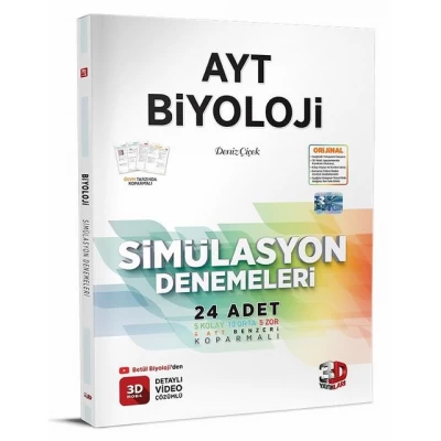  AYT Biyoloji Simülasyon Denemeleri 3D Yayınları
