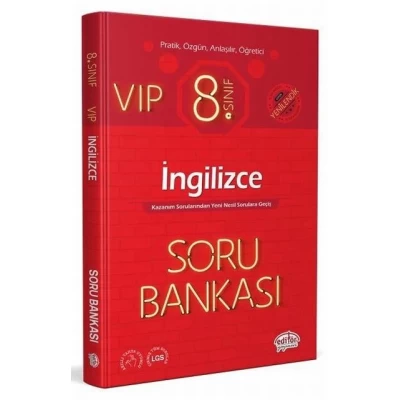 8. Sınıf VIP İngilizce Soru Bankası Editör Yayınları