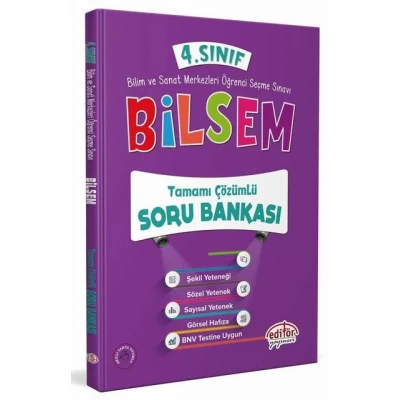 4. Sınıf Bilsem Soru Bankası Editör Yayınları