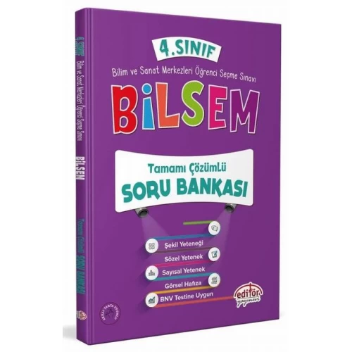 4. Sınıf Bilsem Soru Bankası Editör Yayınları