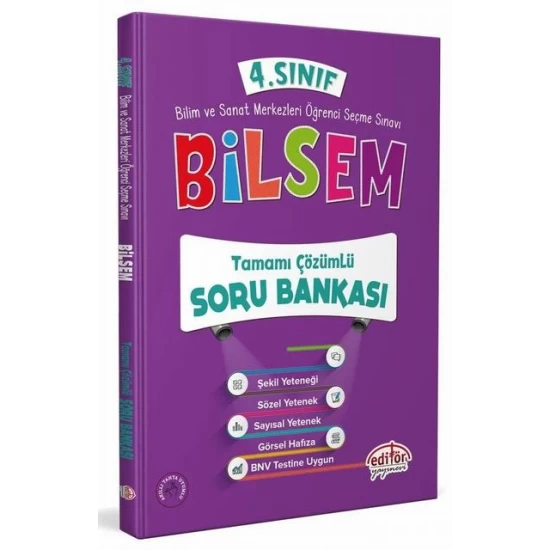 4. Sınıf Bilsem Soru Bankası Editör Yayınları