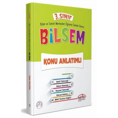 3. Sınıf Bilsem Konu Anlatımlı Editör Yayınları