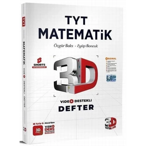 TYT Matematik Video Destekli Defter 3D Yayınları TYT Matematik Video Destekli Defter 3D Yayınları