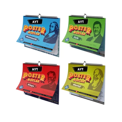 AYT Poster Notlar Sayısal Set KR Akademi Yayınları