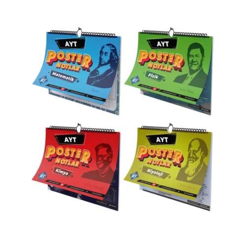 AYT Poster Notlar Sayısal Set KR Akademi Yayınları