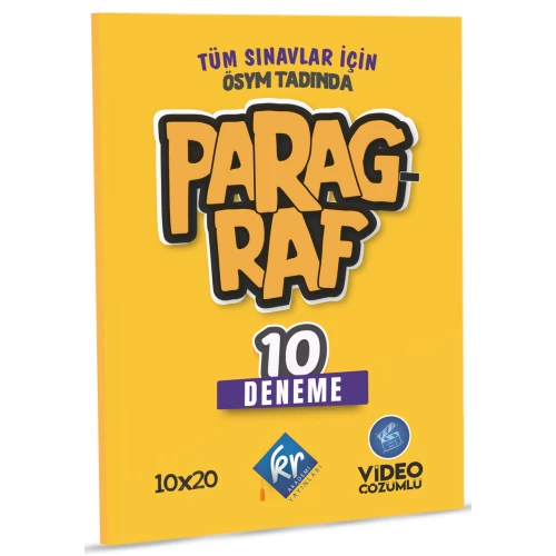 Tüm Sınavlar için Paragraf 10 Deneme Video Çözümlü KR Akademi Yayınları Tüm Sınavlar için Paragraf 10 Deneme Video Çözümlü KR Akademi Yayınları