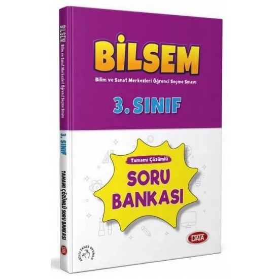 3. Sınıf Bilsem Tamamı Çözümlü Soru Bankası Data Yayınları