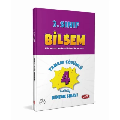 3. Sınıf Bilsem Fasiküllü Çözümlü 4 Deneme Data Yayınları