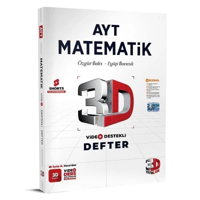 AYT Matematik Video Destekli Defter 3D Yayınları