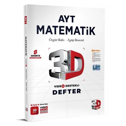 AYT Matematik Video Destekli Defter 3D Yayınları
