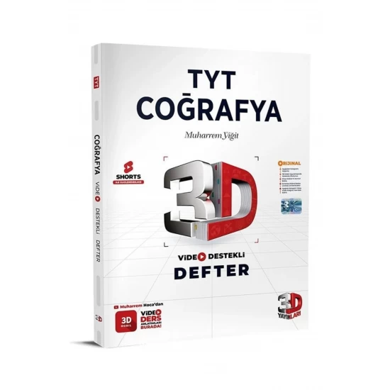 TYT Coğrafya Video Destekli Defter 3D Yayınları