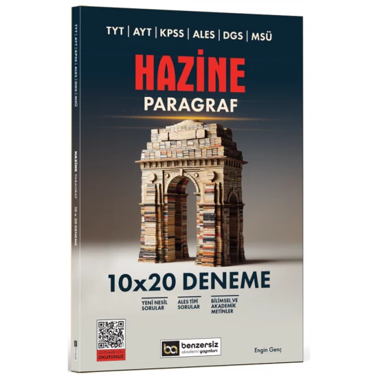 TYT AYT KPSS ALES DGS MSÜ Hazine Paragraf 10 x 20 Deneme Benzersiz Akademi Yayınları